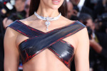 Irina Shayk attends the Firebrand (Le Jeu De La Reine) red carpet during the 76th annual Cannes film festival at Palais