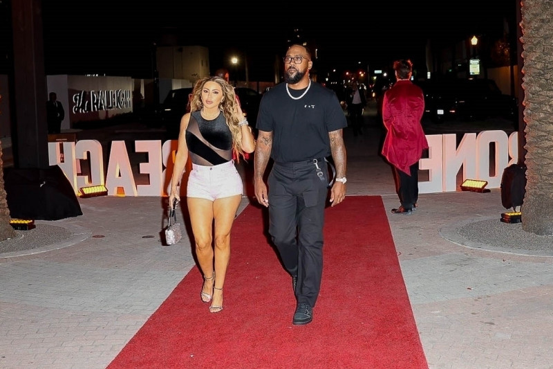 Larsa Pippen and Boyfriend Marcus Jordan Heat Up Miami's Formula 1 Weekend with a Beach Party at Carbone!