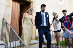 Gerard Pique attends his brother Marc's wedding in Sant Vicenc de Montalt!