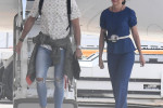 Football superstar Cristiano Ronaldo touches down in Olbia for a Sardinian getaway.