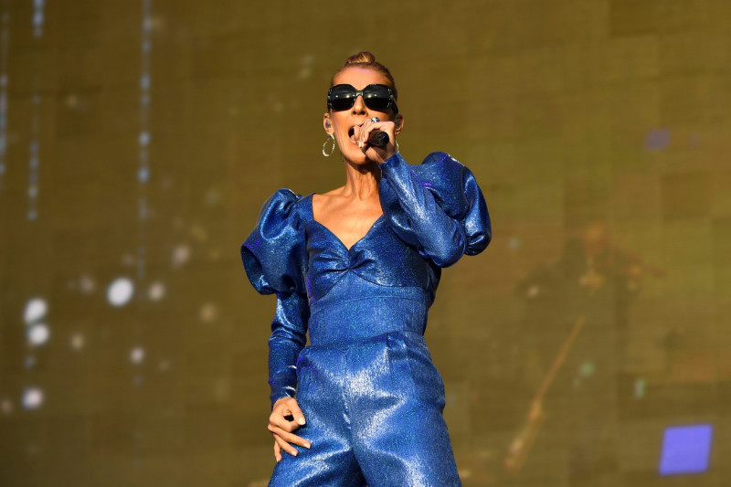 Celine Dion performing at British Summertime 2019
