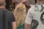 *PREMIUM-EXCLUSIVE* Britney Spears Slap Video Shows She Tapped Victor Wembanyama, Didn't Grab Him!