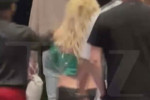 *PREMIUM-EXCLUSIVE* Britney Spears Slap Video Shows She Tapped Victor Wembanyama, Didn't Grab Him!
