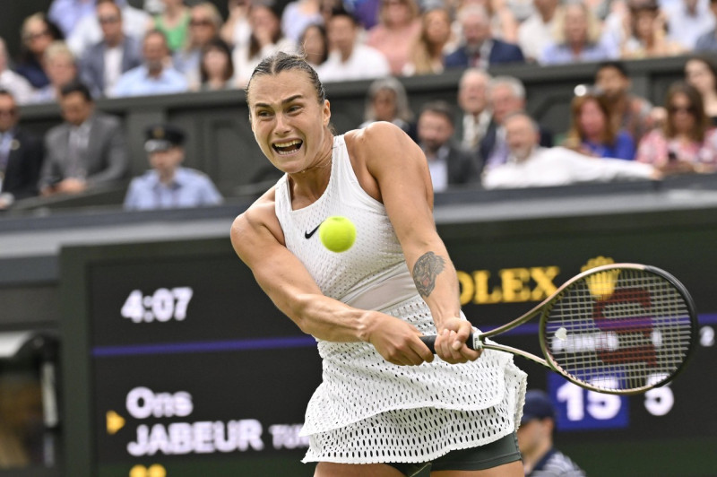 Tennis : Wimbledon 2023 - Angleterre - Aryna Sabalenka - Bielorussie Tennis : Wimbledon 2023 - Angleterre- 13/07/23 Chry