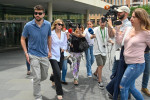 Gerard Pique and Clara Chia brave the media frenzy in Barcelona