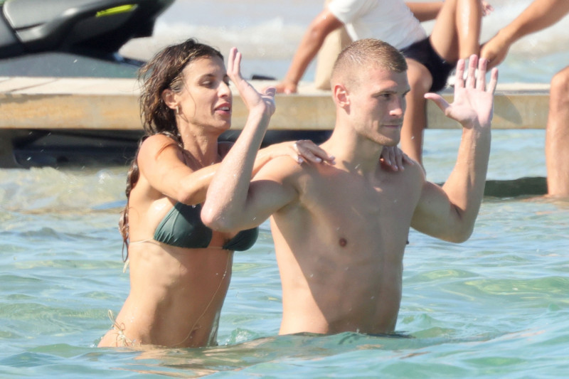 Elisabetta Canalis And Boyfriend Georgian Cimpeanu Have Fun In The Sun In Sardinia, Italy