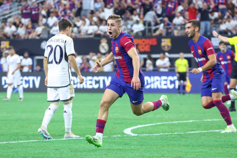 Barcelona and Real Madrid in an international friendly match in the United States