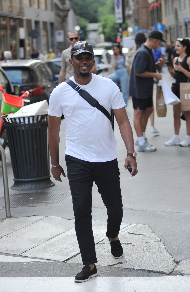 Samuel Eto'o out and about, Milan, Italy - 04 Jul 2023