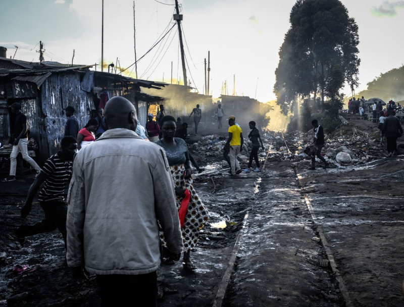 Daily life in Kibera Slums in Nairobi, Kenya - 20 Jan 2021