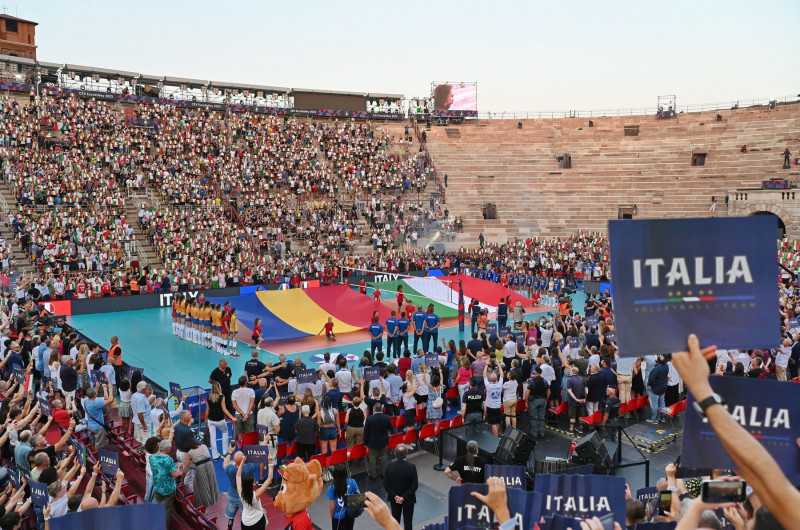 Volleyball Intenationals, Italy vs Romania, Verona, Italy - 15 Aug 2023