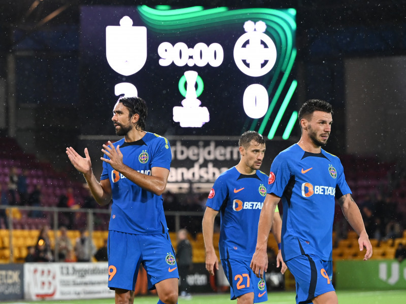 FOTBAL:FC NORDSJAELLAND-FCSB, UEFA EUROPA CONFERENCE LEAGUE (17.08.2023)