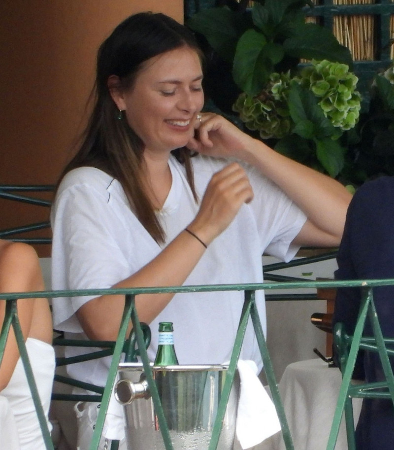 *EXCLUSIVE* Former World No. 1 Tennis Star Maria Sharapova with her partner, the British businessman Alexander Gilkes spotted on their holidays out in Portofino.