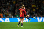 August 15 2023: Olga Carmona (Spain) celebrates the second goal during a FiFA Womens World Cup SemiFinal game, Japan versus Spain, at Eden Park, Auckland, New Zealand. Kim Price/CSM