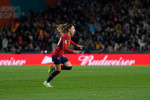 August 15 2023: Olga Carmona (Spain) celebrates the second goal during a FiFA Womens World Cup Semifinal game, Spain versus Sweden, at Eden Park, Auckland, New Zealand. Kim Price/CSM