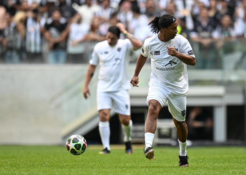 Arena MRV Former player Ronaldinho Gaucho, during a friendly match between the legends of Atletico Mineiro at Arena MRV,