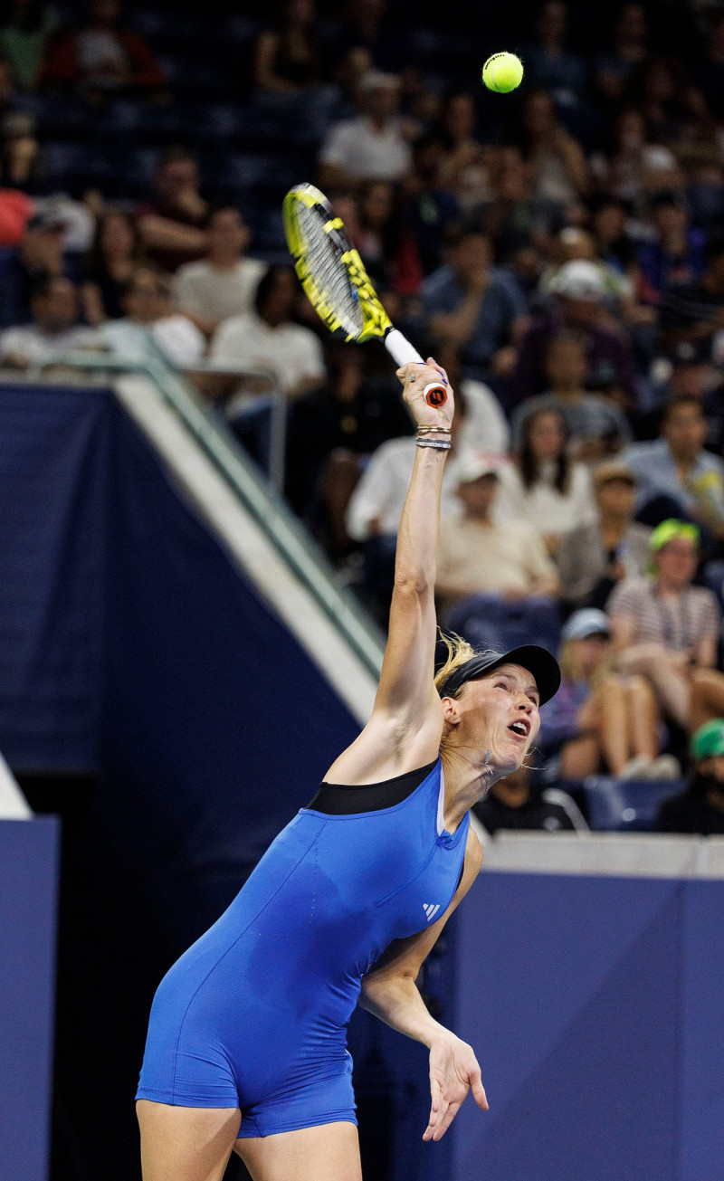 Caroline Wozniacki defeats Tatiana Prozorova on Day 1 of the 2023 U.S. Open Tennis