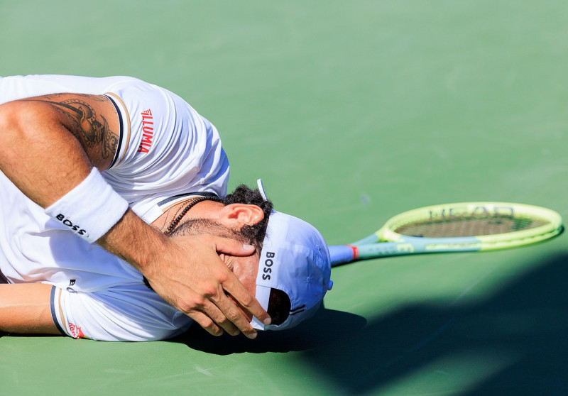 Matteo Berrettini retires due to injury on Day 4 of the 2023 U.S. Open Tennis