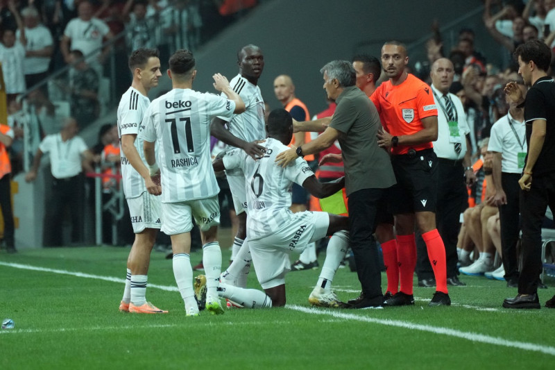 UEFA Conference League Play off round second leg match between Besiktas and Dynamo Kyiv at Besiktas stadium on August 31, 2023 in Istanbul, Turkey.