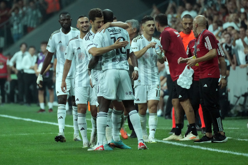 UEFA Conference League Play off round second leg match between Besiktas and Dynamo Kyiv at Besiktas stadium on August 31, 2023 in Istanbul, Turkey.