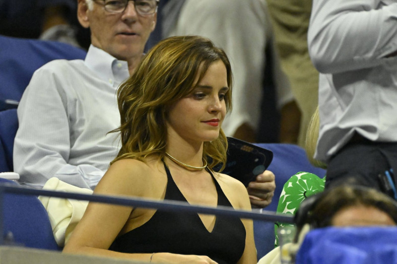 Tennis : Us Open 2023 - Emma Watson avec Anna Wintour dans la tribune officielle - Angleterre Tennis : US open 2023 - 06