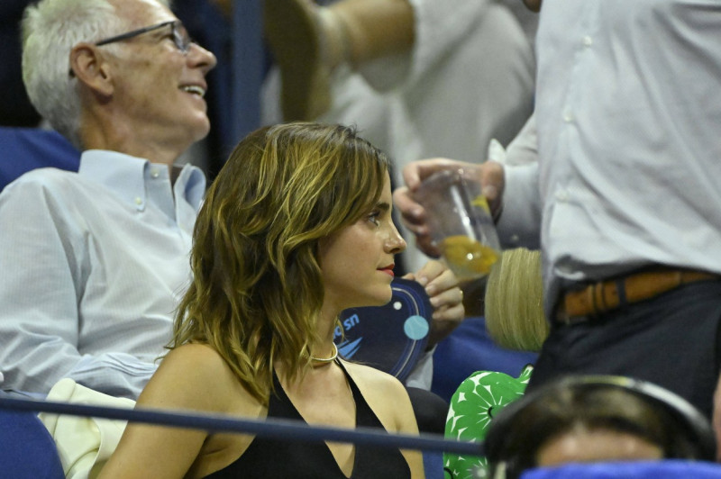 Tennis : Us Open 2023 - Emma Watson avec Anna Wintour dans la tribune officielle - Angleterre Tennis : US open 2023 - 06