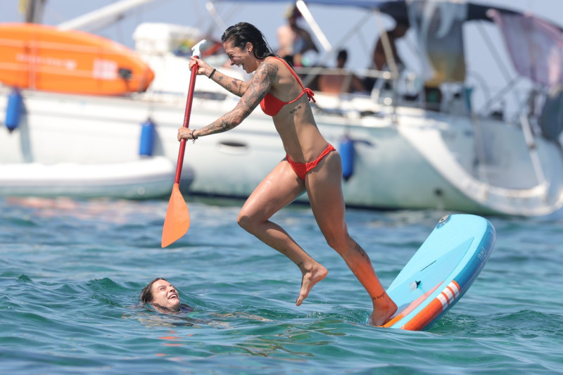 The players of the Spanish Women's Soccer Team enjoy a break in Ibiza after the victory in the World Cup in Australia. August 23, 2023