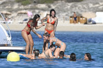 The players of the Spanish Women's National Women's Soccer Team start their vacations after the win