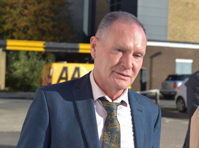 Paul Gascoigne arrives at Court for Day Four of his Trial