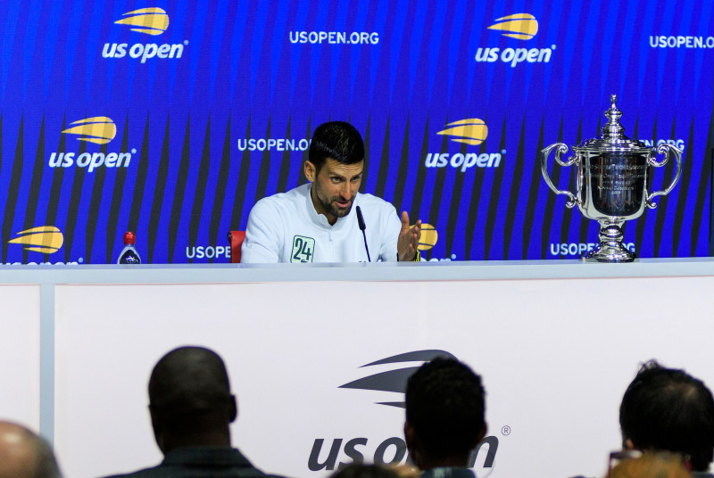 Djokovic in a press conference after winning the Men’s 2023 U.S. Open Tennis Final