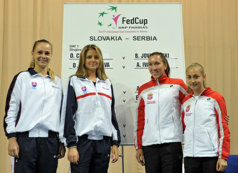 MAGDALÉNA RYBÁRIKOVÁ, DANIELA HANTUCHOVÁ, JELENA JANKOVIČOVÁ, ALEXANDRA KRUNIČOVÁ, sportovkyně, tenistka