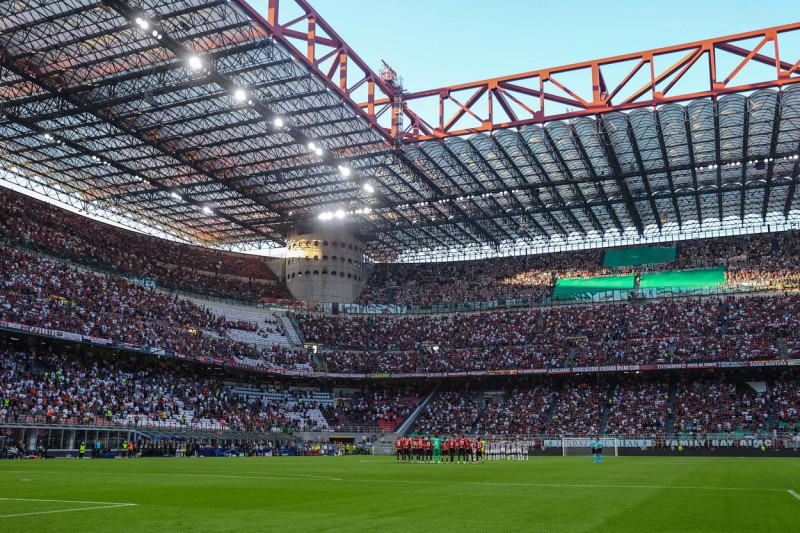 A general view inside the stadium during UEFA Champions League 2023/24 Group Stage - Group F football match between AC M