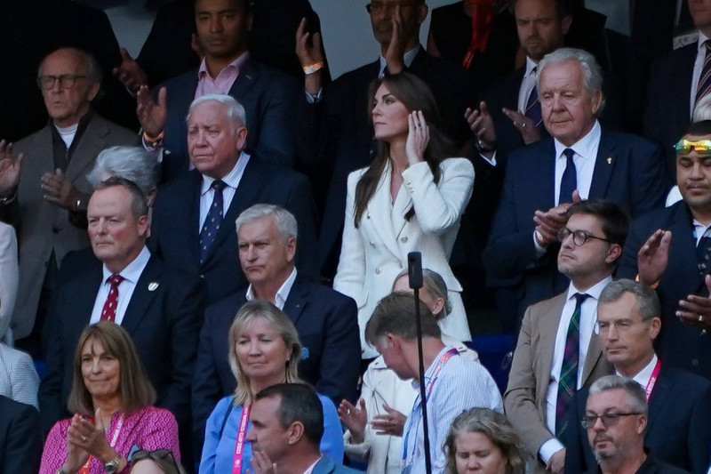 Catherine Kate Middleton RUGBY : Wolrd Champion Cup - Angleterre vs Fidji - Quart de finale - Marseille - 15/10/2023 Nor