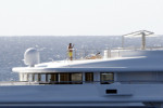 Michael B. Jordan and Lori Harvey seen enjoying the sun in a luxury yacht in St Barths