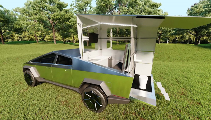 Pre-orders For Cybertruck Cyberlandr Camper Have Passed 50 Million Dollars