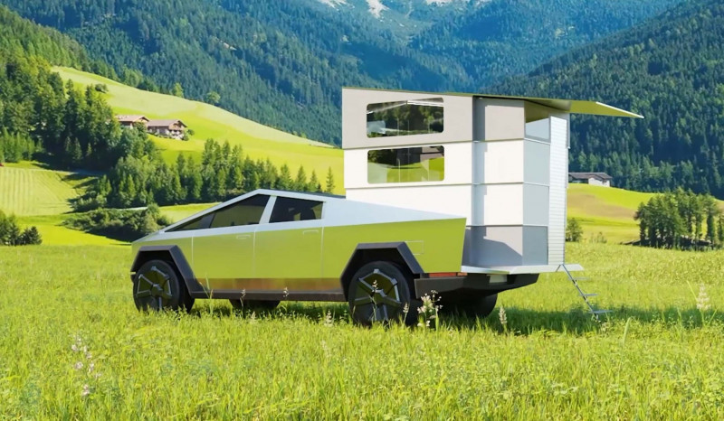 Pre-orders For Cybertruck Cyberlandr Camper Have Passed 50 Million Dollars