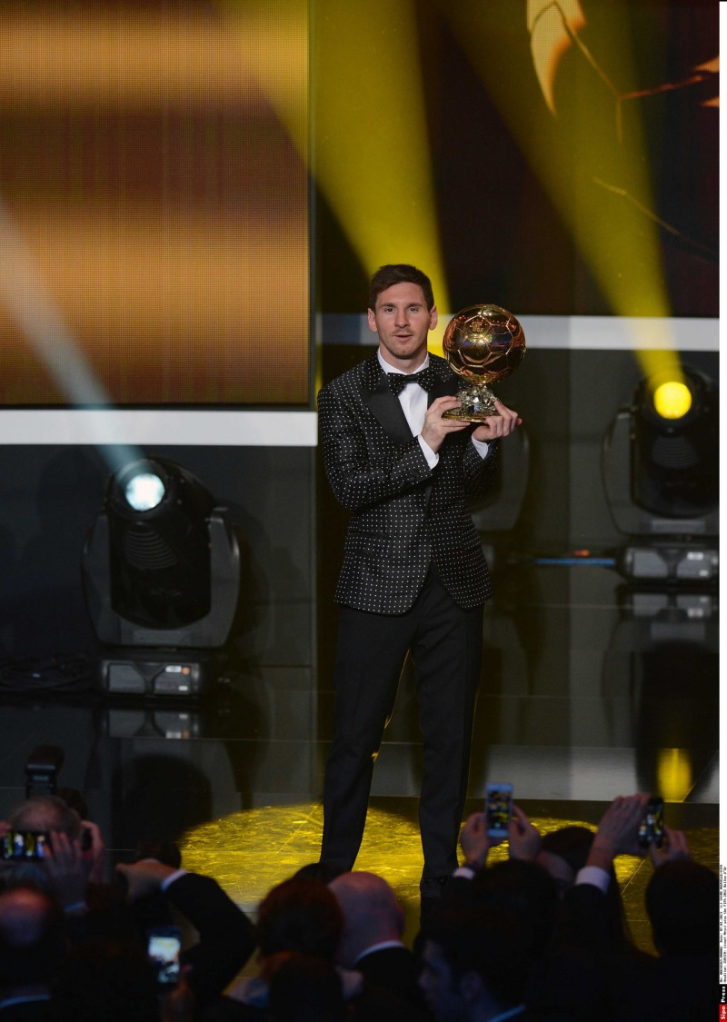ZURICH: Lionel Messi wins the FIFA 2012 Ballon d'Or
