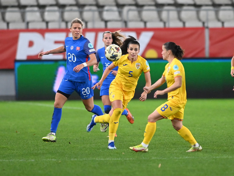 FOTBAL FEMININ:ROMANIA-SLOVACIA, LIGA NATIUNILOR (27.10.2023)