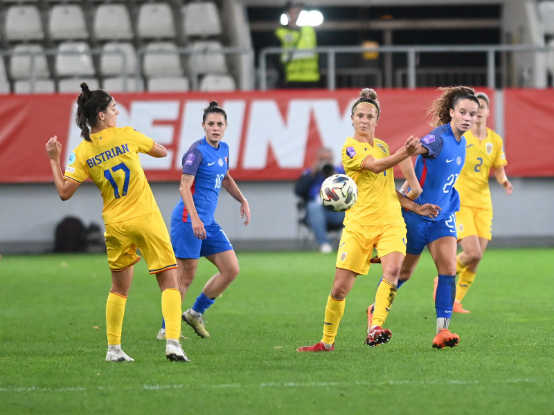 FOTBAL FEMININ:ROMANIA-SLOVACIA, LIGA NATIUNILOR (27.10.2023)