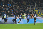 Federico Dimarco of Fc Inter celebrating after a goal during the Italian Serie A football match between Inter FC Interna