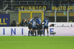 Federico Dimarco of Fc Inter celebrating after a goal during the Italian Serie A football match between Inter FC Interna