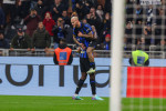 Federico Dimarco of FC Internazionale celebrates after scoring a goal during Serie A 2023/24 football match between FC I