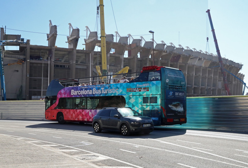 Three Months Have Passed Since The Start Of The Camp Nou Demolition Works, Barcelona, Spain - 08 Sep 2023