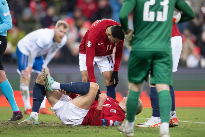 Norway v Faroe Islands, football friendly, Oslo, Norway Oslo, Norway. 16th, November 2023. Erling Haaland (9) of Norway