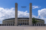 View of exterior of Olympiastadion Berlin, built for the 1936 Olympics, Berlin, Germany, Europe Copyright: FrankxFell 84