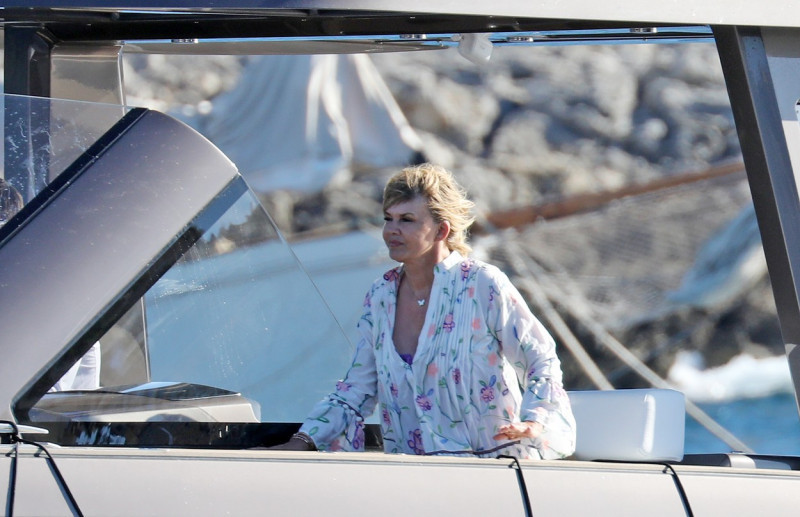 EXCLUSIVE: Michael Schumacher's Rarely Seen Wife Corinna Is Spotted On A Yacht In Mallorca