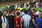 Fight between Argentine fans and police before the match between Brazil and Argventina Rio de Janeiro (RJ), 11/21/2023 -