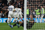 Tottenham Hotspur v Aston Villa, London, UK - 26 Nov 2023 Goal celebrations for Giovani Lo Celso of Tottenham Hotspur du