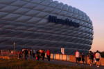 General view outside the stadium ahead of the UEFA Champions League Group A match at the Allianz Arena, Munich, Germany. Picture date: Wednesday September 20, 2023.