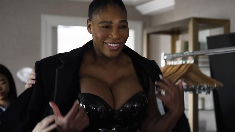 Tennis legend Serena Williams gets ready for her first red carpet event since giving birth