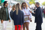 Serena Williams attends the Art Basel convention center
